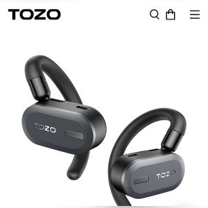 TOZO Open Buds - Lightweight Wireless Earbuds - Black